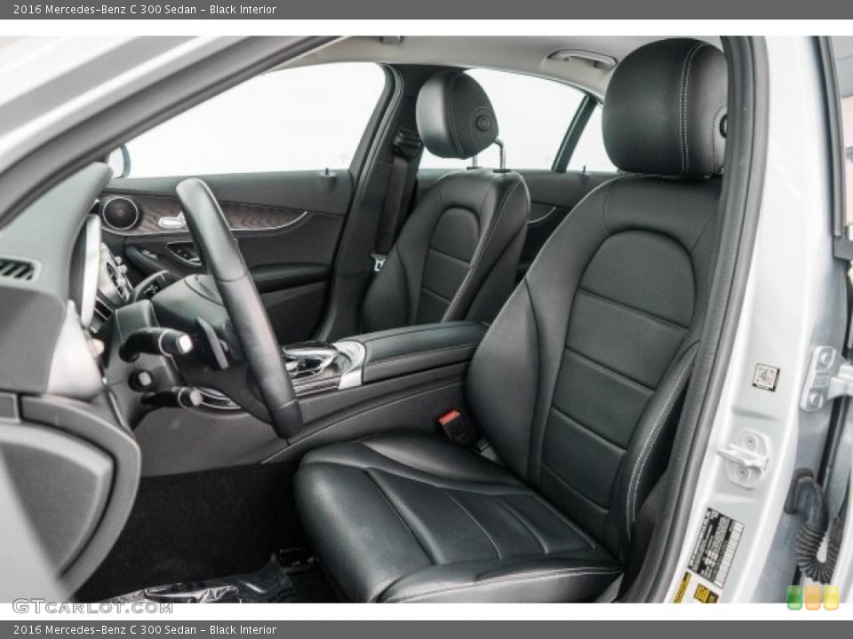 Black Interior Front Seat for the 2016 Mercedes-Benz C 300 Sedan #117980898