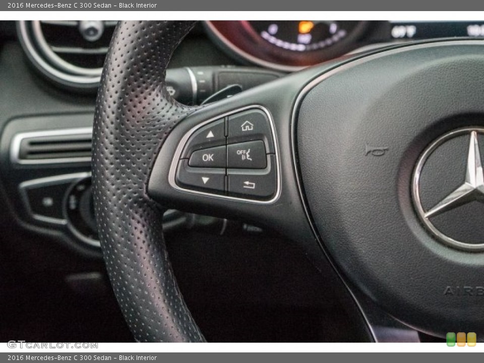 Black Interior Controls for the 2016 Mercedes-Benz C 300 Sedan #117981159
