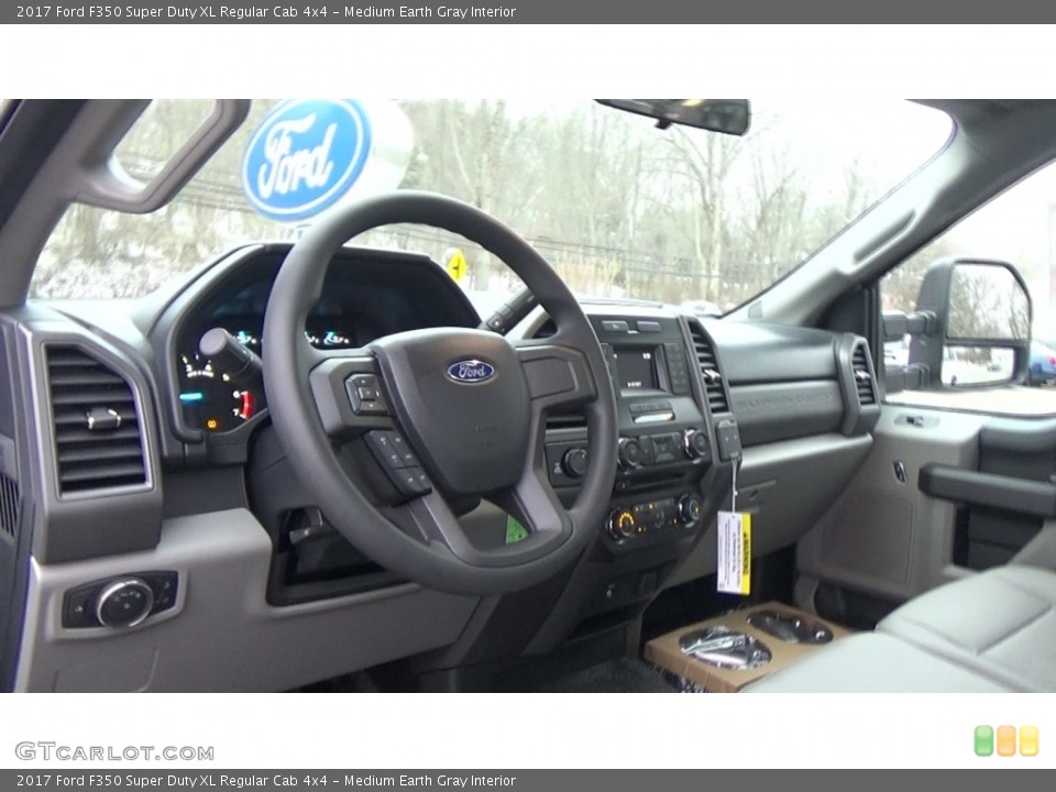 Medium Earth Gray Interior Dashboard for the 2017 Ford F350 Super Duty XL Regular Cab 4x4 #117986575