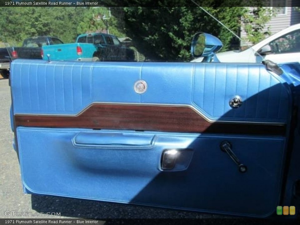 Blue Interior Door Panel for the 1971 Plymouth Satellite Road Runner #117988330