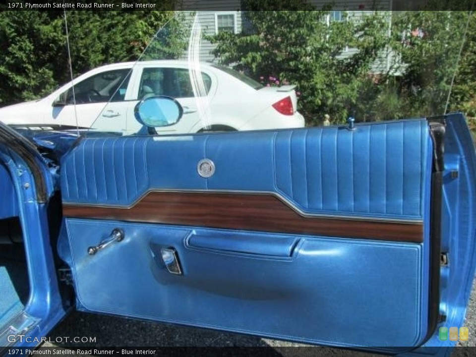 Blue Interior Door Panel for the 1971 Plymouth Satellite Road Runner #117988420