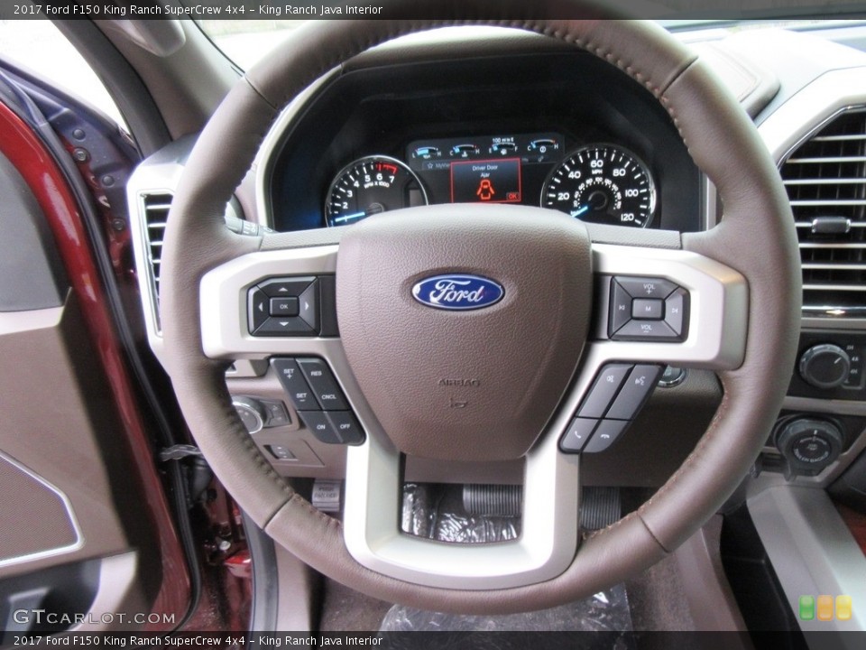 King Ranch Java Interior Steering Wheel for the 2017 Ford F150 King Ranch SuperCrew 4x4 #117992101