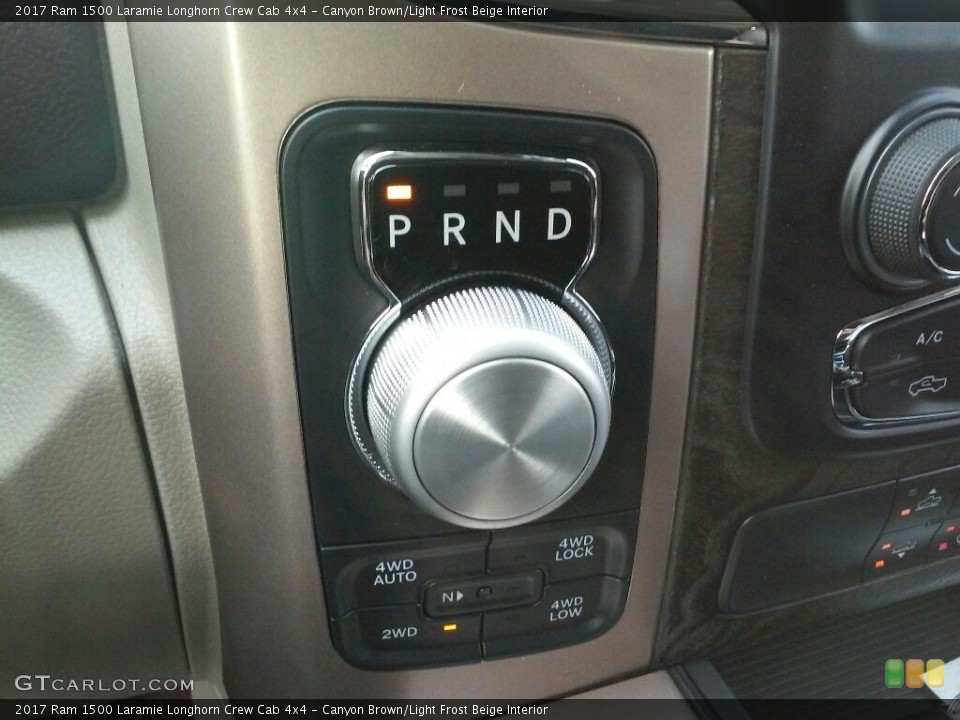 Canyon Brown/Light Frost Beige Interior Transmission for the 2017 Ram 1500 Laramie Longhorn Crew Cab 4x4 #117993589