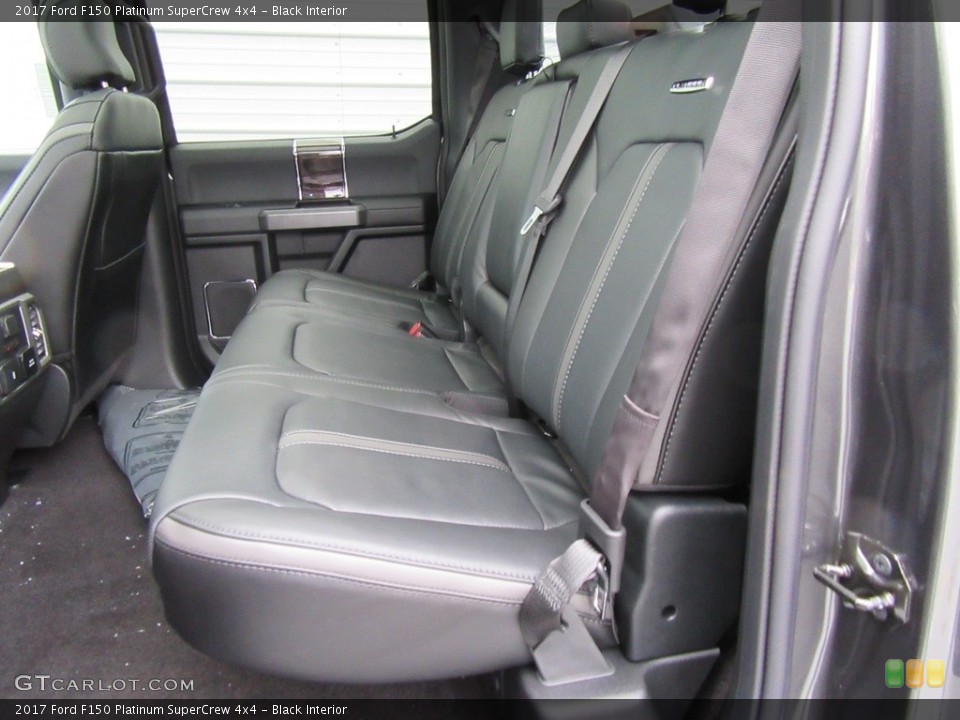 Black Interior Rear Seat for the 2017 Ford F150 Platinum SuperCrew 4x4 #117993721