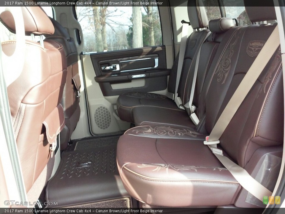 Canyon Brown/Light Frost Beige Interior Rear Seat for the 2017 Ram 1500 Laramie Longhorn Crew Cab 4x4 #117993904