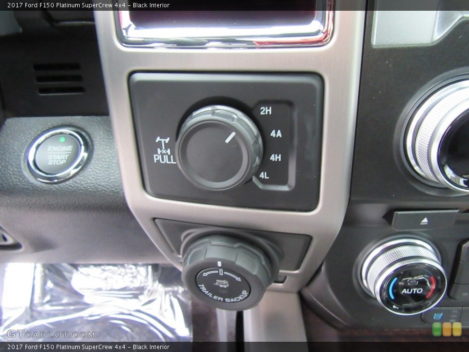 Black Interior Controls for the 2017 Ford F150 Platinum SuperCrew 4x4 #117994048