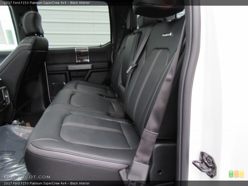 Black Interior Rear Seat for the 2017 Ford F150 Platinum SuperCrew 4x4 #117994789