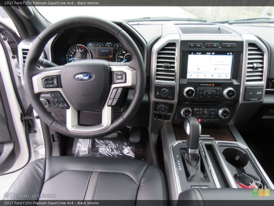 Black Interior Dashboard for the 2017 Ford F150 Platinum SuperCrew 4x4 #117994936