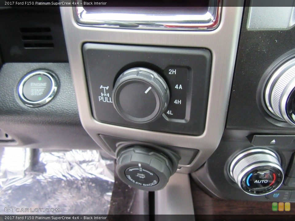 Black Interior Controls for the 2017 Ford F150 Platinum SuperCrew 4x4 #117995080