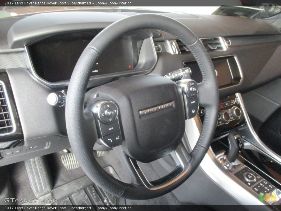 Ebony/Ebony Interior Steering Wheel for the 2017 Land Rover Range Rover Sport Supercharged #117996631