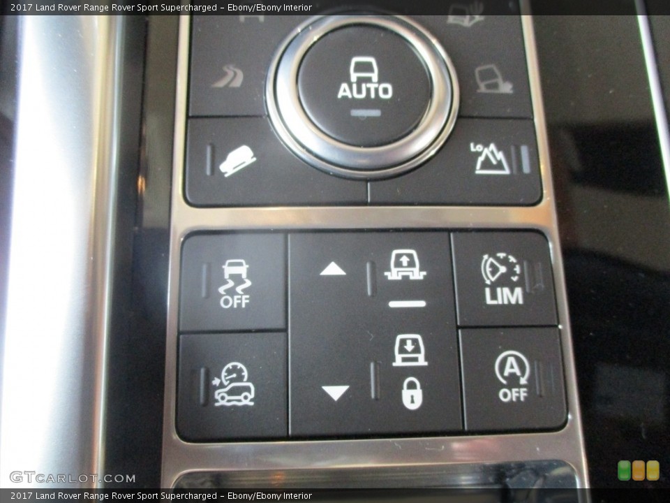 Ebony/Ebony Interior Controls for the 2017 Land Rover Range Rover Sport Supercharged #117996792