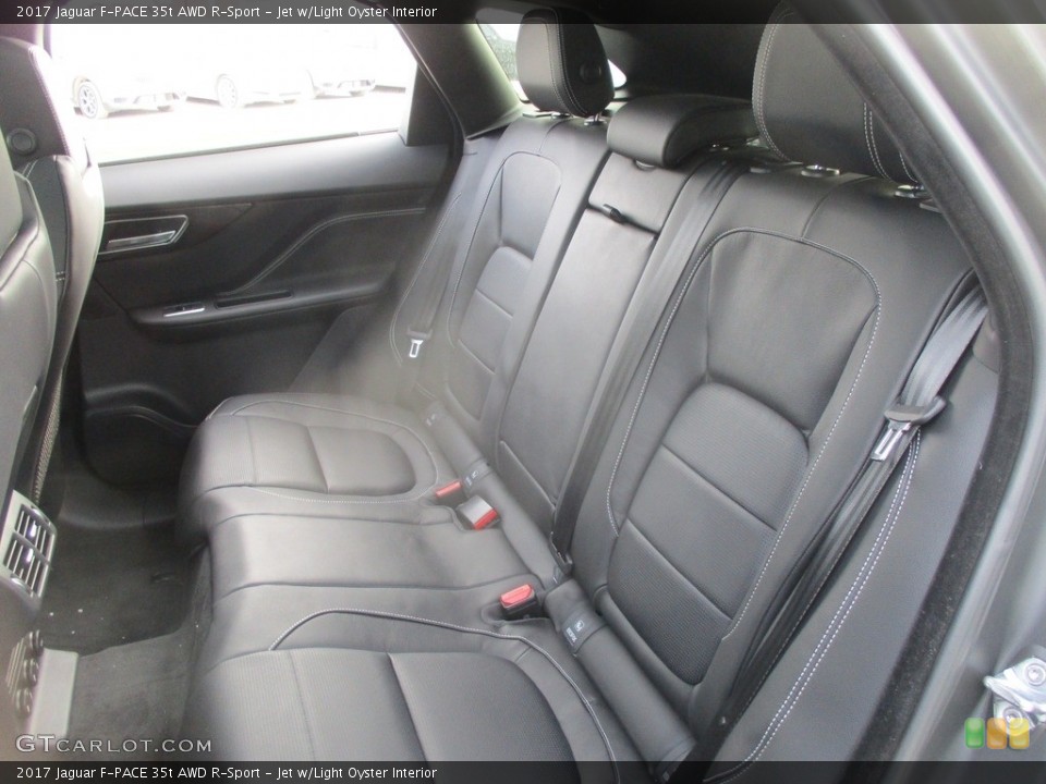 Jet w/Light Oyster Interior Rear Seat for the 2017 Jaguar F-PACE 35t AWD R-Sport #117997807