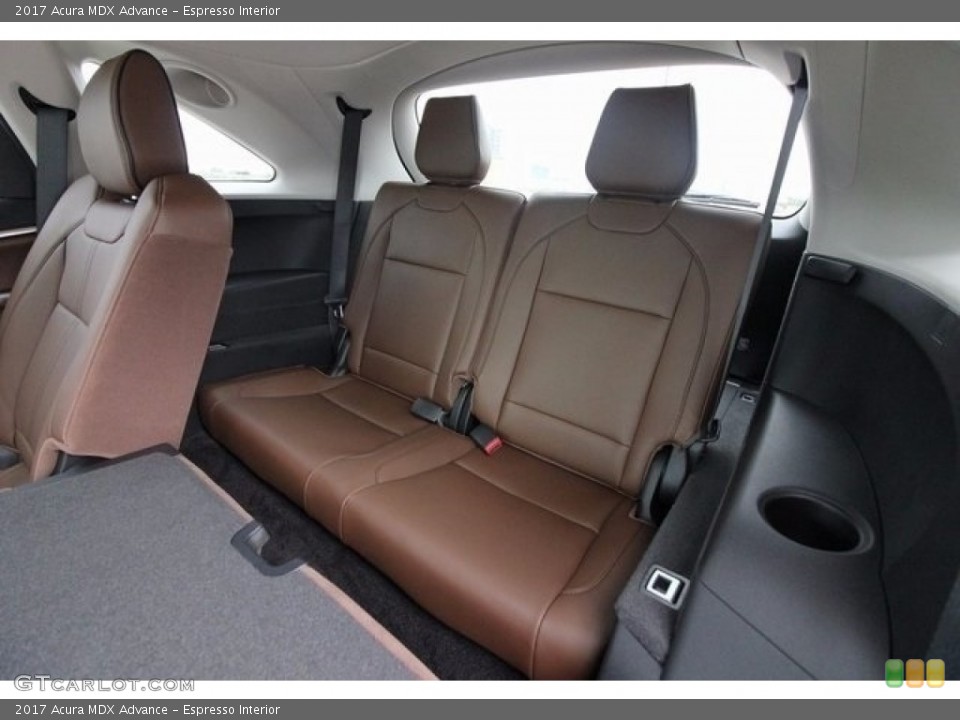 Espresso Interior Rear Seat for the 2017 Acura MDX Advance #117999451