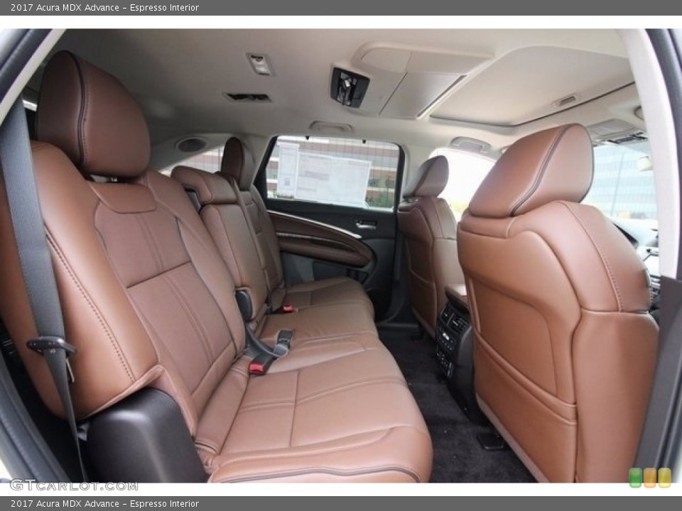 Espresso Interior Rear Seat for the 2017 Acura MDX Advance #117999520