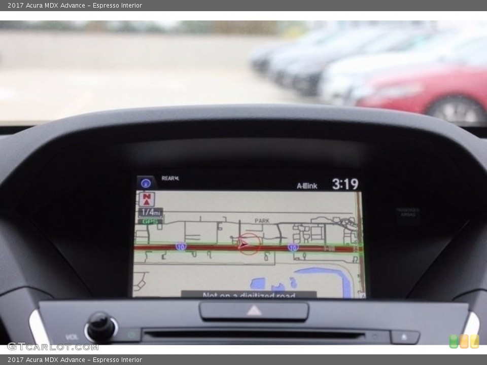 Espresso Interior Navigation for the 2017 Acura MDX Advance #117999721