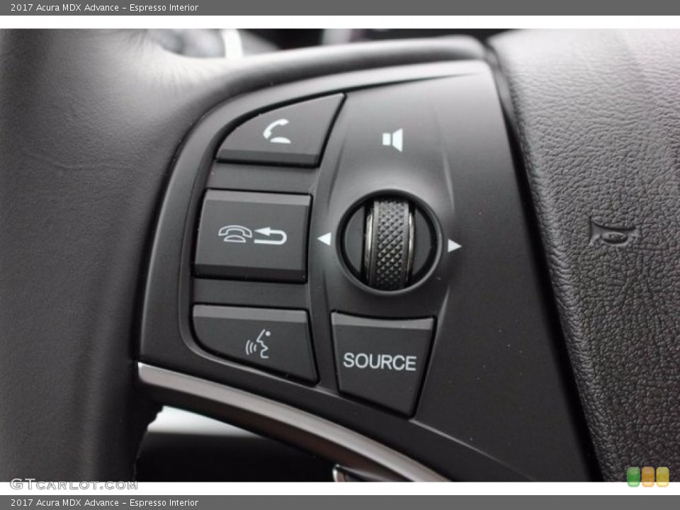 Espresso Interior Controls for the 2017 Acura MDX Advance #117999910