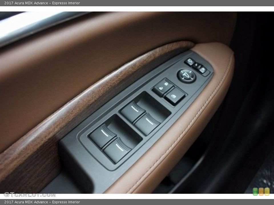 Espresso Interior Controls for the 2017 Acura MDX Advance #117999985