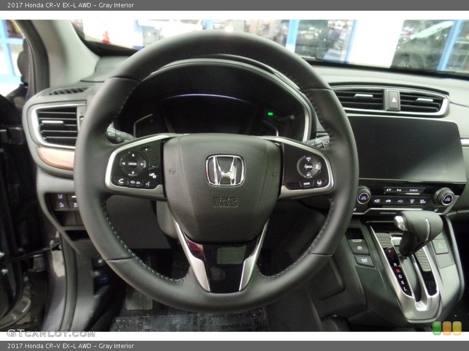 Gray Interior Steering Wheel for the 2017 Honda CR-V EX-L AWD #118002406