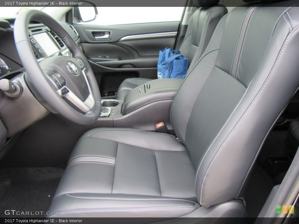 Black Interior Front Seat for the 2017 Toyota Highlander SE #118003954