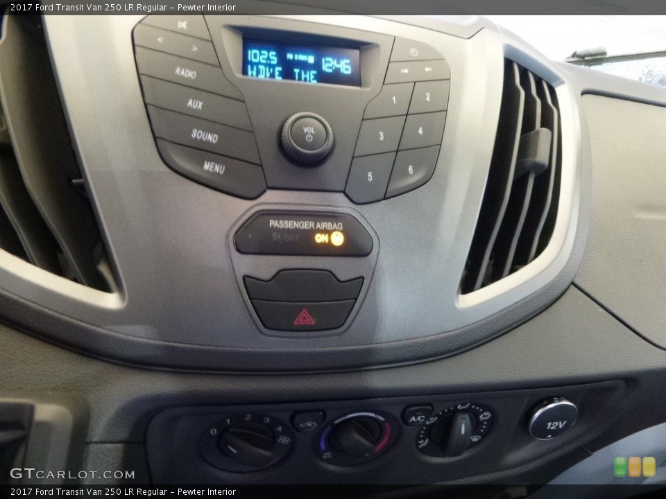 Pewter Interior Controls for the 2017 Ford Transit Van 250 LR Regular #118012638