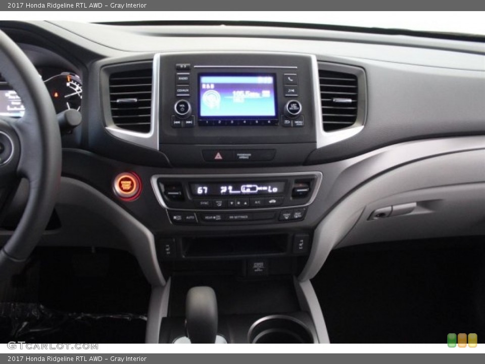 Gray Interior Controls for the 2017 Honda Ridgeline RTL AWD #118026582