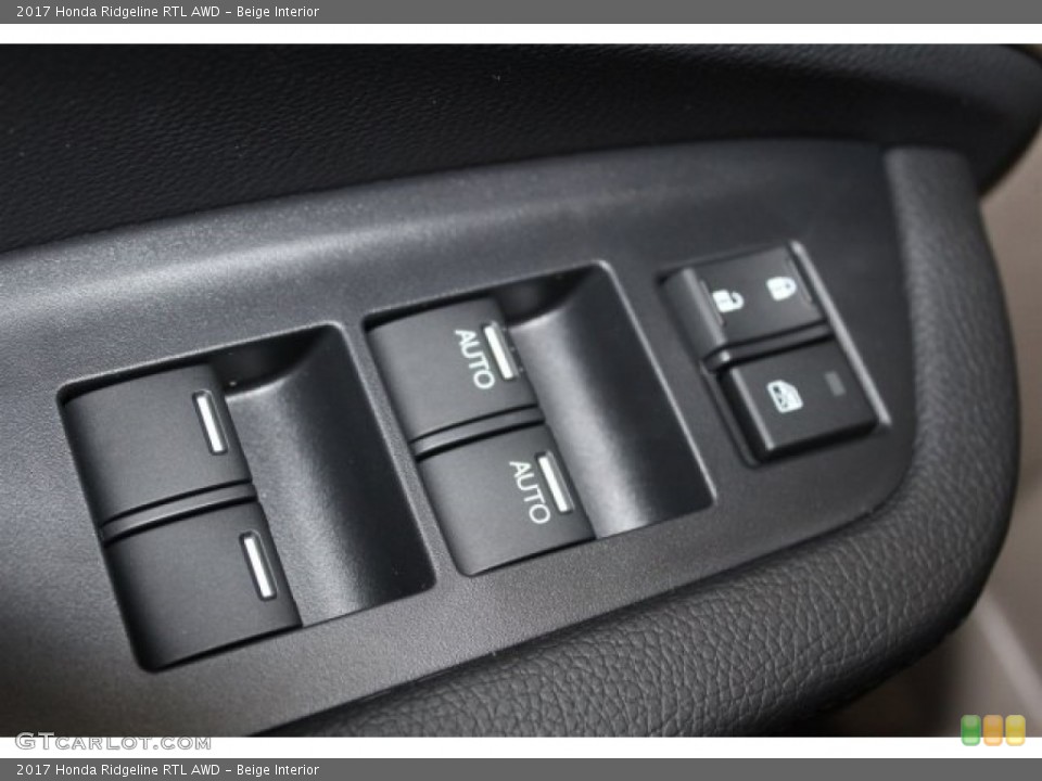 Beige Interior Controls for the 2017 Honda Ridgeline RTL AWD #118026912