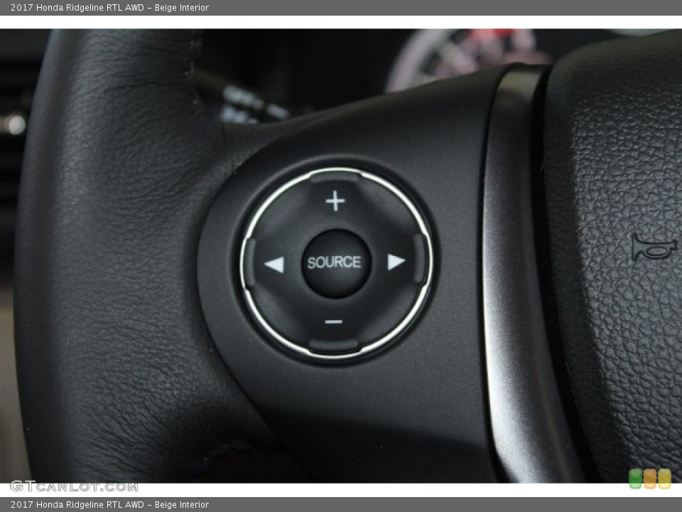 Beige Interior Controls for the 2017 Honda Ridgeline RTL AWD #118026987
