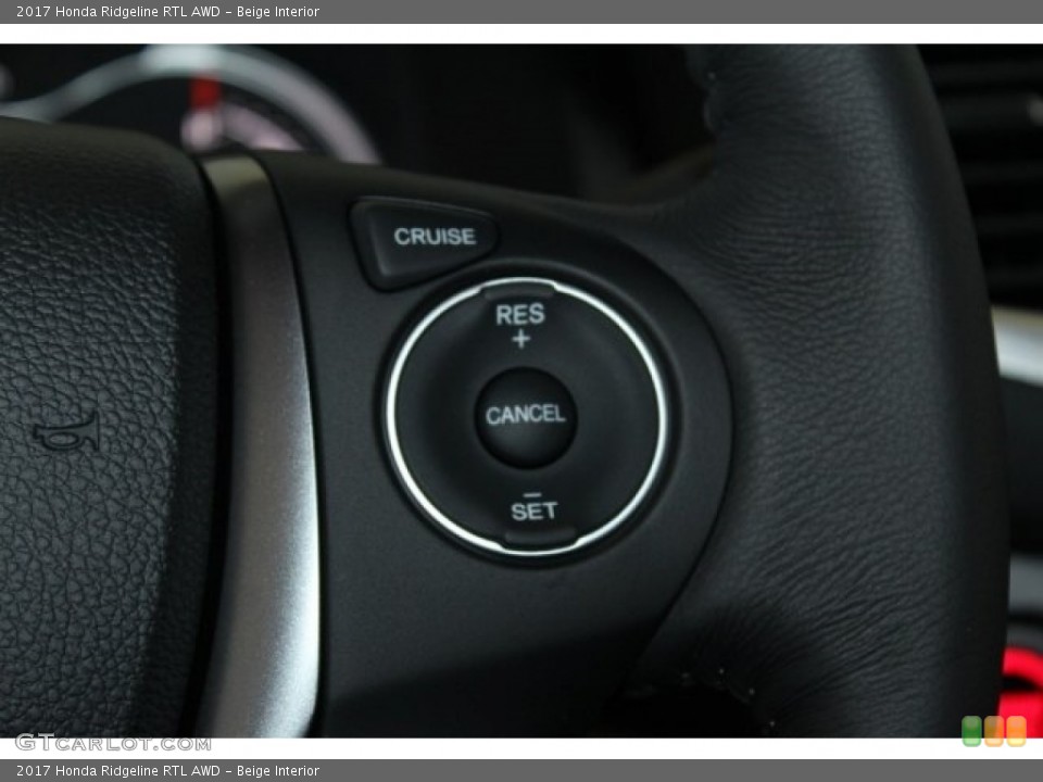 Beige Interior Controls for the 2017 Honda Ridgeline RTL AWD #118026999