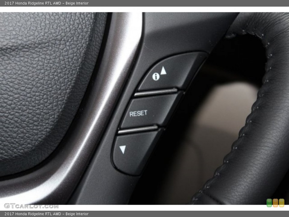 Beige Interior Controls for the 2017 Honda Ridgeline RTL AWD #118027032