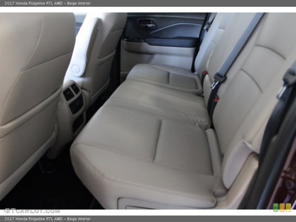 Beige Interior Rear Seat for the 2017 Honda Ridgeline RTL AWD #118027182