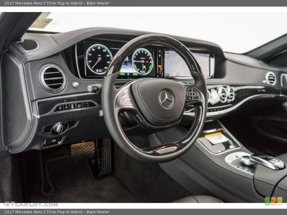 Black Interior Dashboard for the 2017 Mercedes-Benz S 550e Plug-In Hybrid #118030824