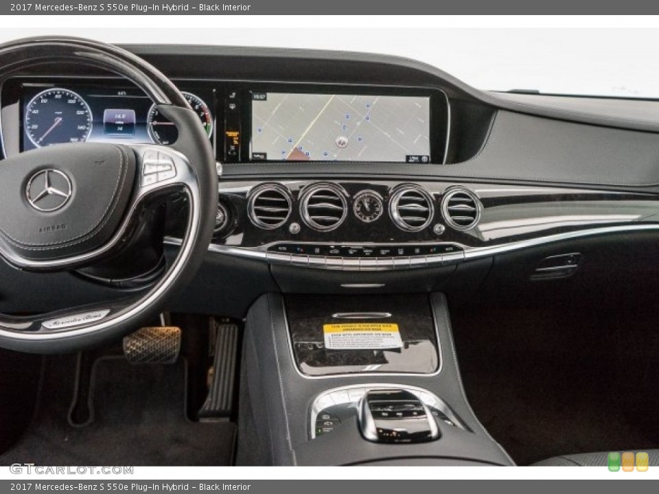 Black Interior Dashboard for the 2017 Mercedes-Benz S 550e Plug-In Hybrid #118030845