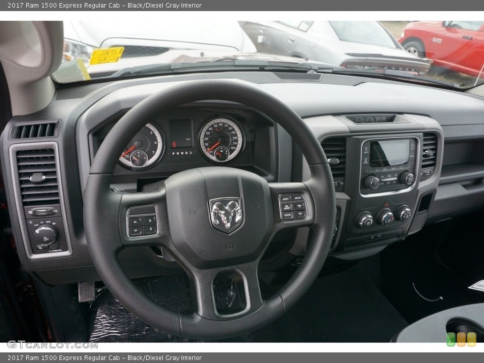 Black/Diesel Gray Interior Dashboard for the 2017 Ram 1500 Express Regular Cab #118043649