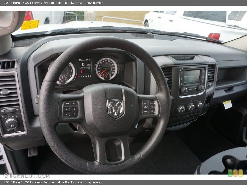 Black/Diesel Gray Interior Dashboard for the 2017 Ram 1500 Express Regular Cab #118043859