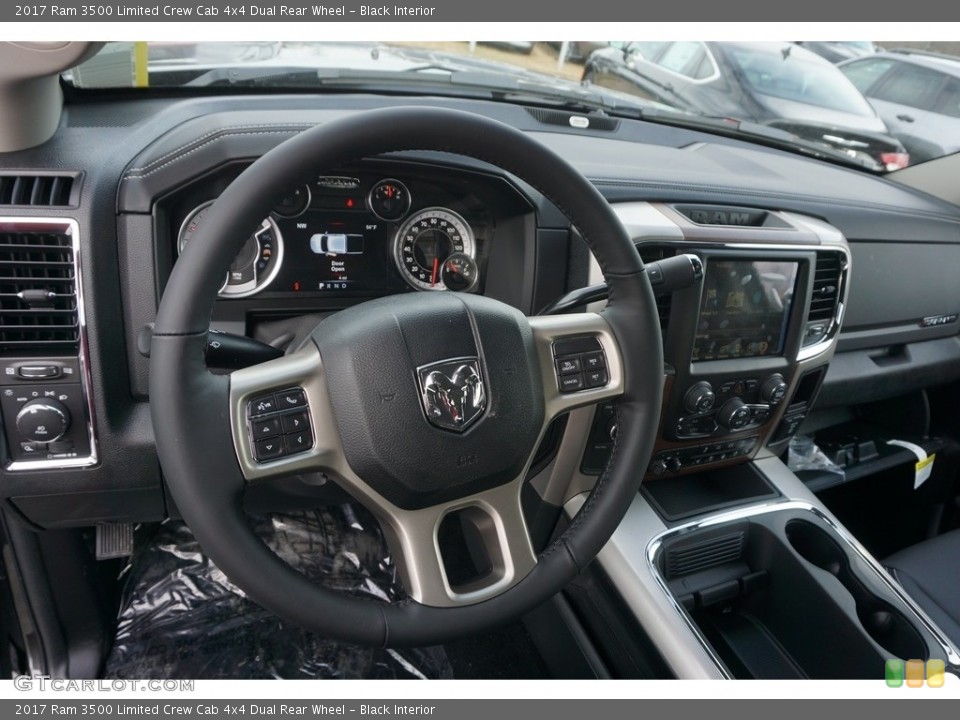 Black Interior Dashboard for the 2017 Ram 3500 Limited Crew Cab 4x4 Dual Rear Wheel #118045596