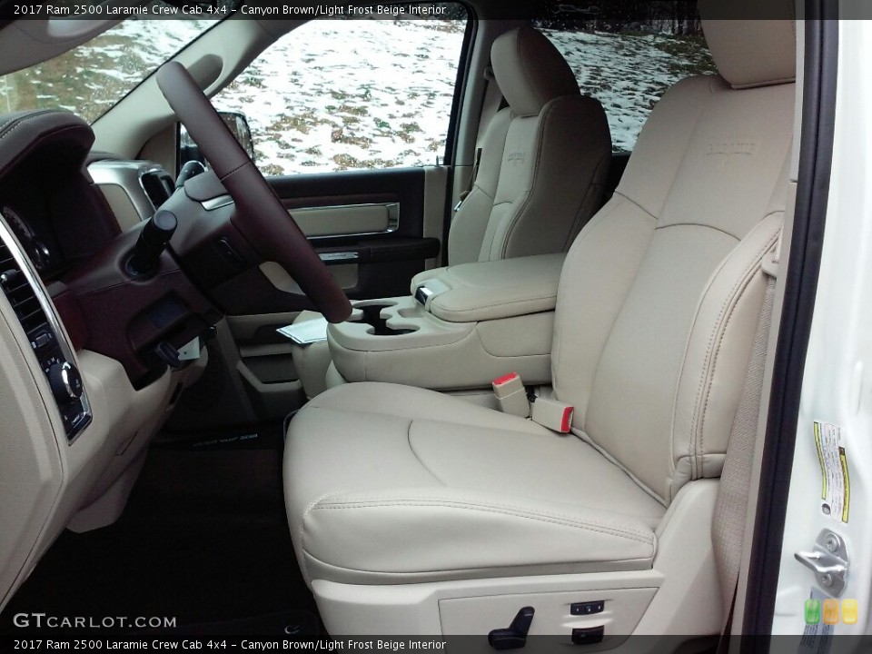 Canyon Brown/Light Frost Beige Interior Photo for the 2017 Ram 2500 Laramie Crew Cab 4x4 #118050111