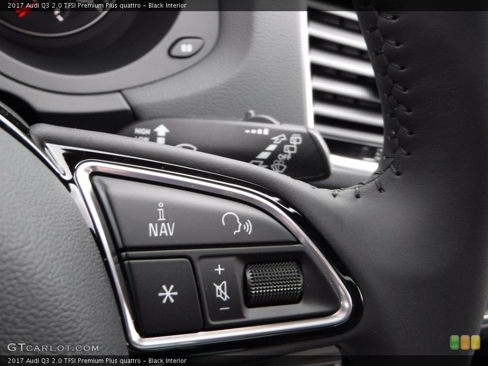 Black Interior Controls for the 2017 Audi Q3 2.0 TFSI Premium Plus quattro #118053999
