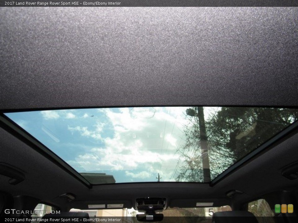 Ebony/Ebony Interior Sunroof for the 2017 Land Rover Range Rover Sport HSE #118054314