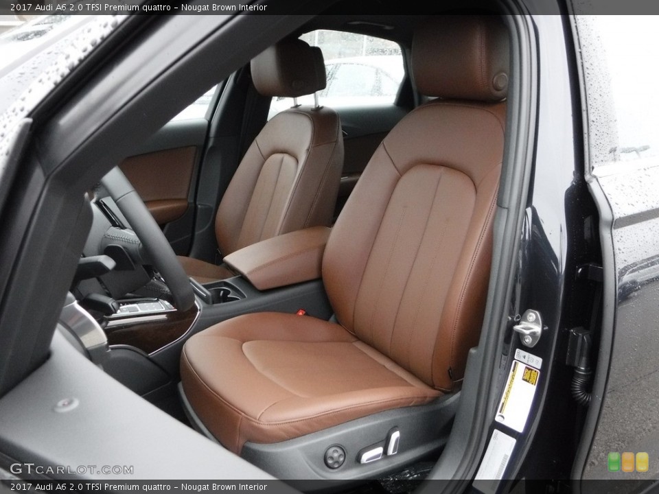 Nougat Brown Interior Front Seat for the 2017 Audi A6 2.0 TFSI Premium quattro #118054533