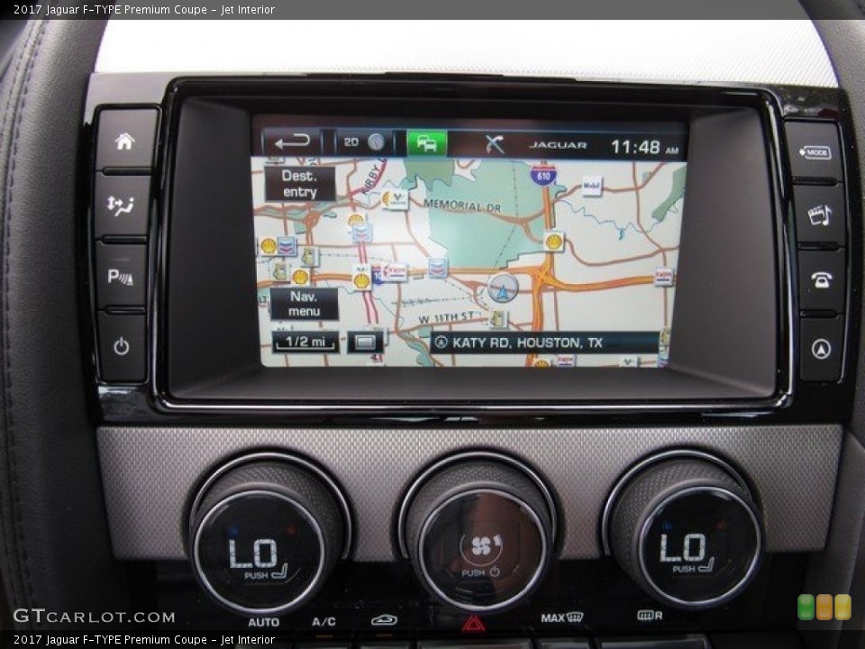 Jet Interior Navigation for the 2017 Jaguar F-TYPE Premium Coupe #118055109