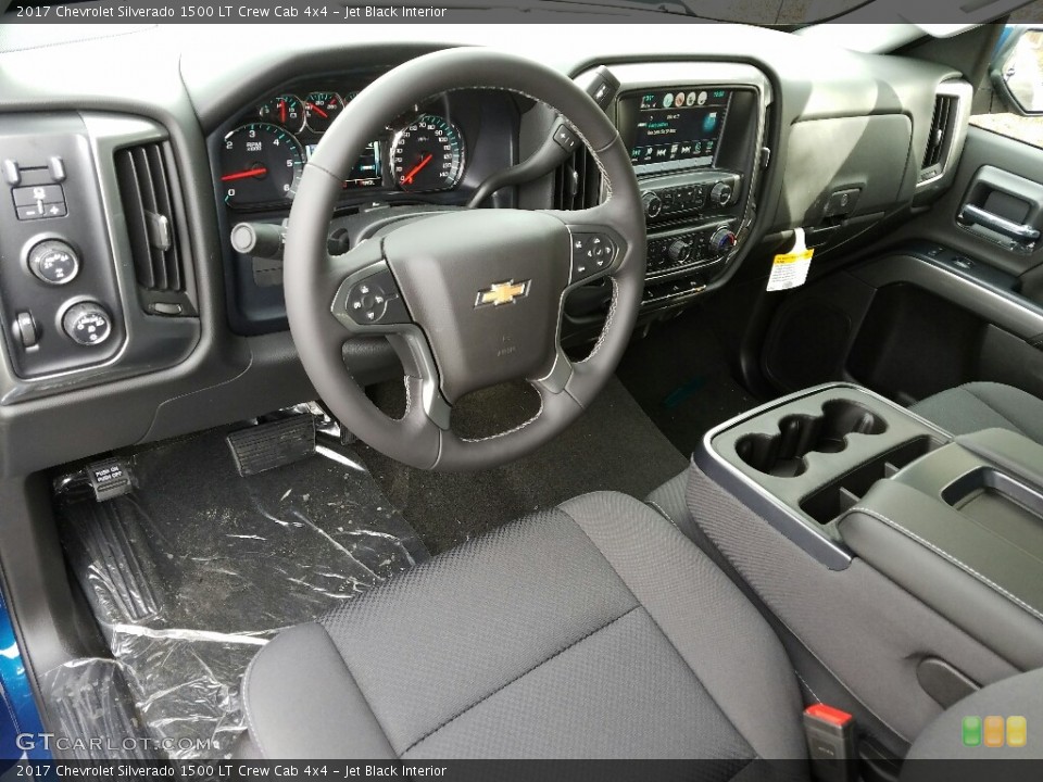 Jet Black Interior Photo for the 2017 Chevrolet Silverado 1500 LT Crew Cab 4x4 #118059000