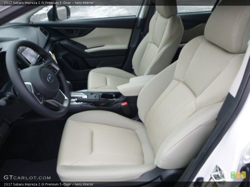 Ivory Interior Photo for the 2017 Subaru Impreza 2.0i Premium 5-Door #118060467