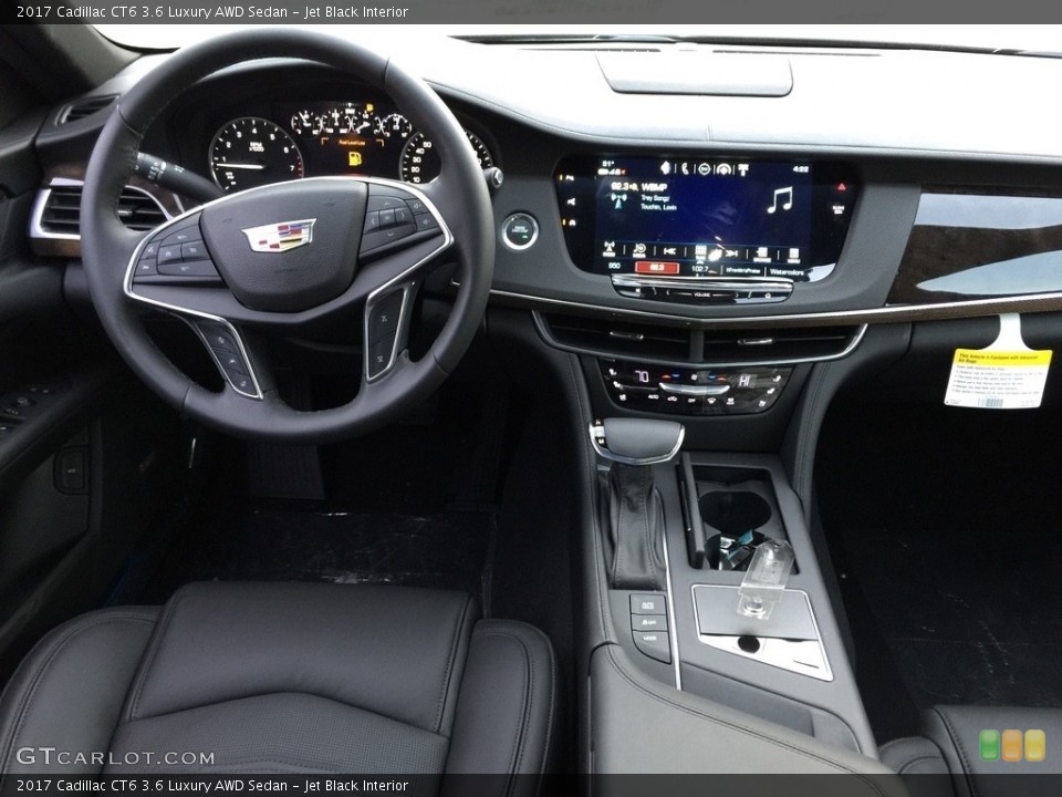 Jet Black Interior Dashboard for the 2017 Cadillac CT6 3.6 Luxury AWD Sedan #118067205