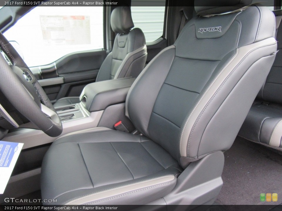 Raptor Black Interior Front Seat for the 2017 Ford F150 SVT Raptor SuperCab 4x4 #118068582