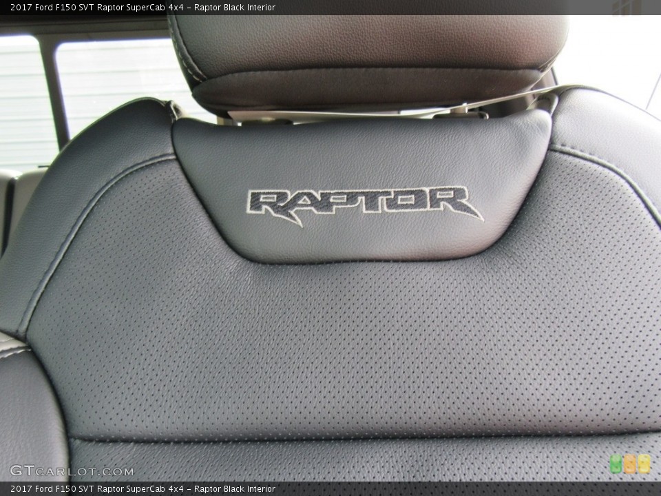 Raptor Black Interior Front Seat for the 2017 Ford F150 SVT Raptor SuperCab 4x4 #118068615