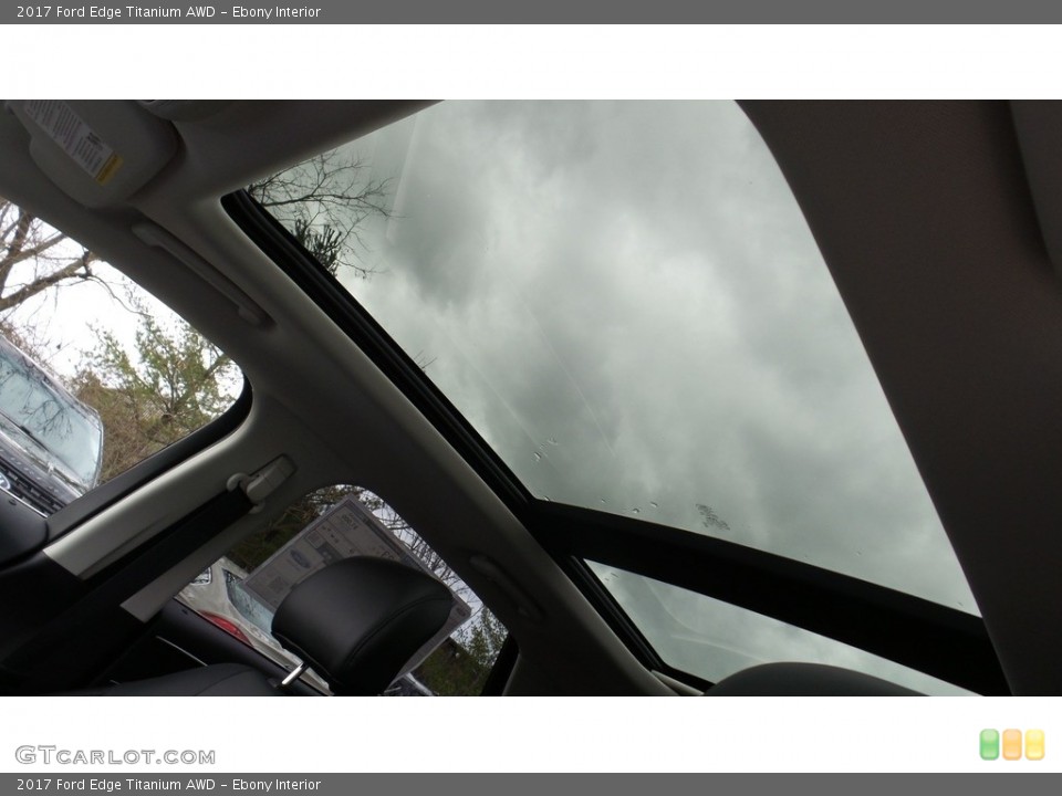 Ebony Interior Sunroof for the 2017 Ford Edge Titanium AWD #118076562