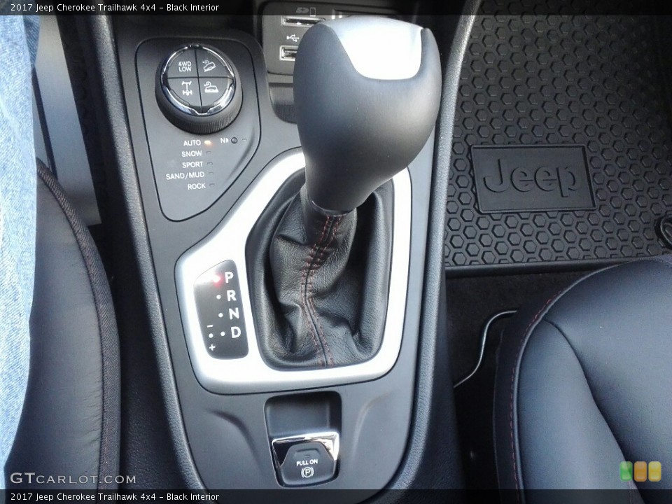 Black Interior Transmission for the 2017 Jeep Cherokee Trailhawk 4x4 #118077957