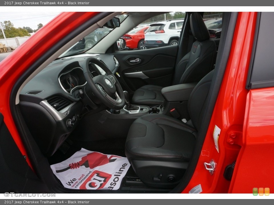 Black Interior Photo for the 2017 Jeep Cherokee Trailhawk 4x4 #118079085