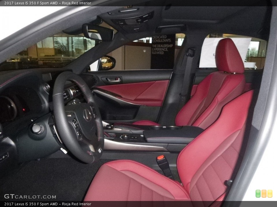 Rioja Red Interior Front Seat for the 2017 Lexus IS 350 F Sport AWD #118083807