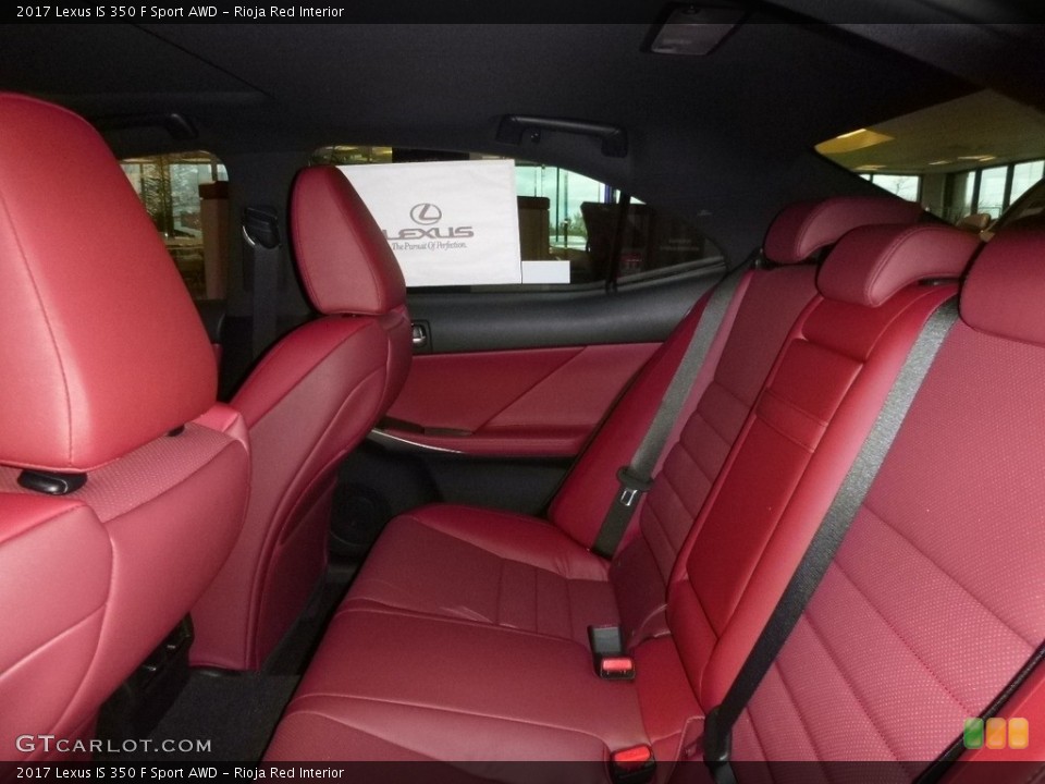Rioja Red Interior Rear Seat for the 2017 Lexus IS 350 F Sport AWD #118083831